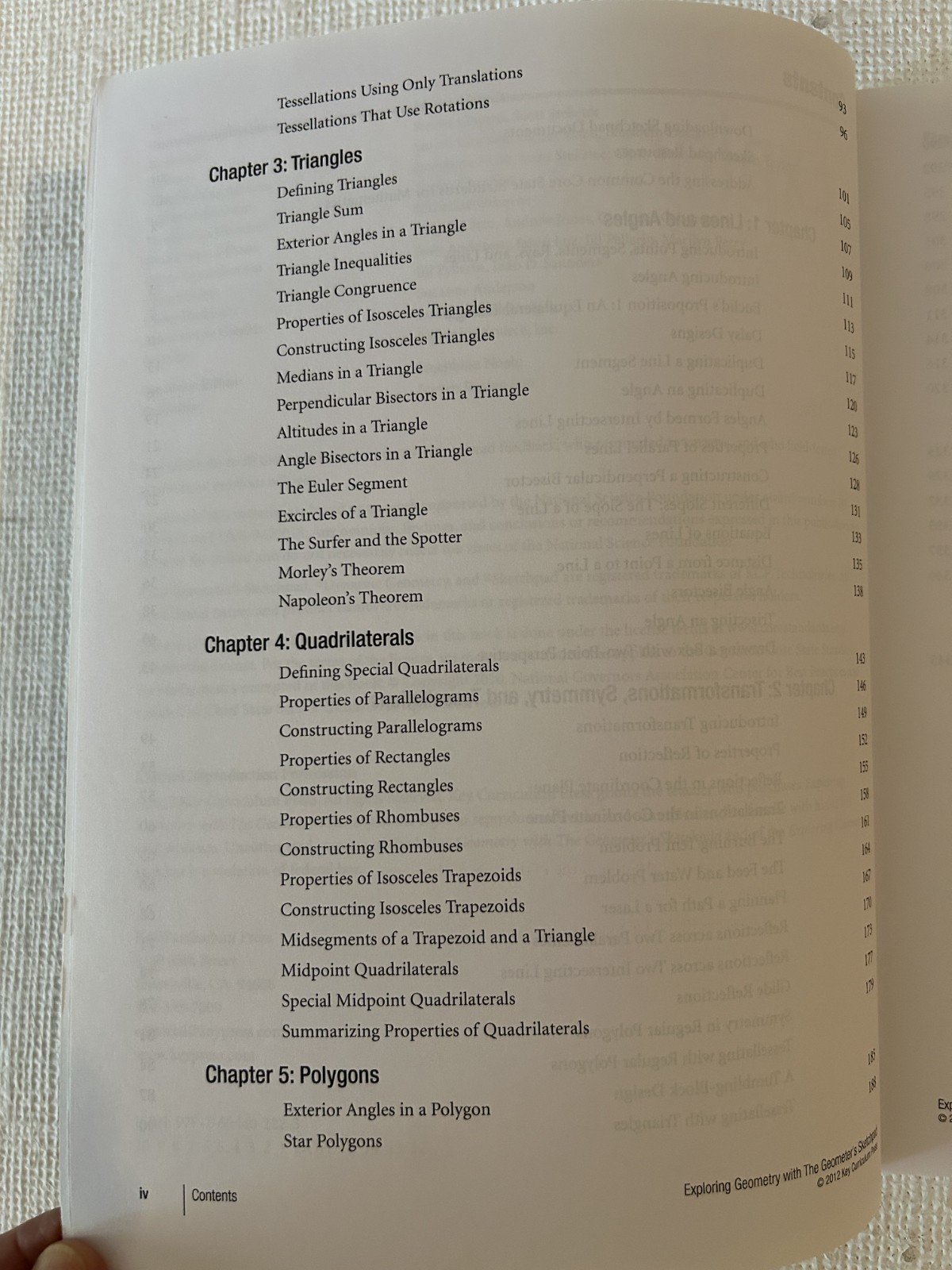 Common Core Ready, EXPLORING GEOMETRY – Version 5 – Key Curriculum Press