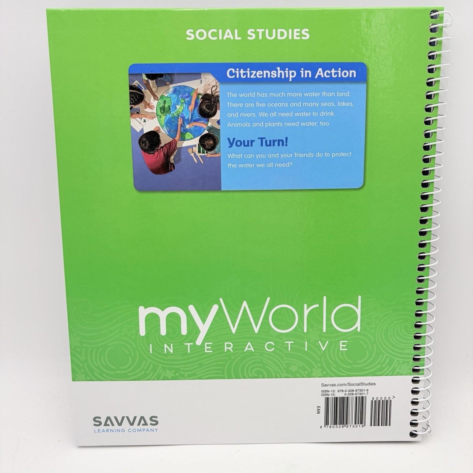 Savvas Kindergarten myWorld Interactive Social Studies Teacher Edition EUC