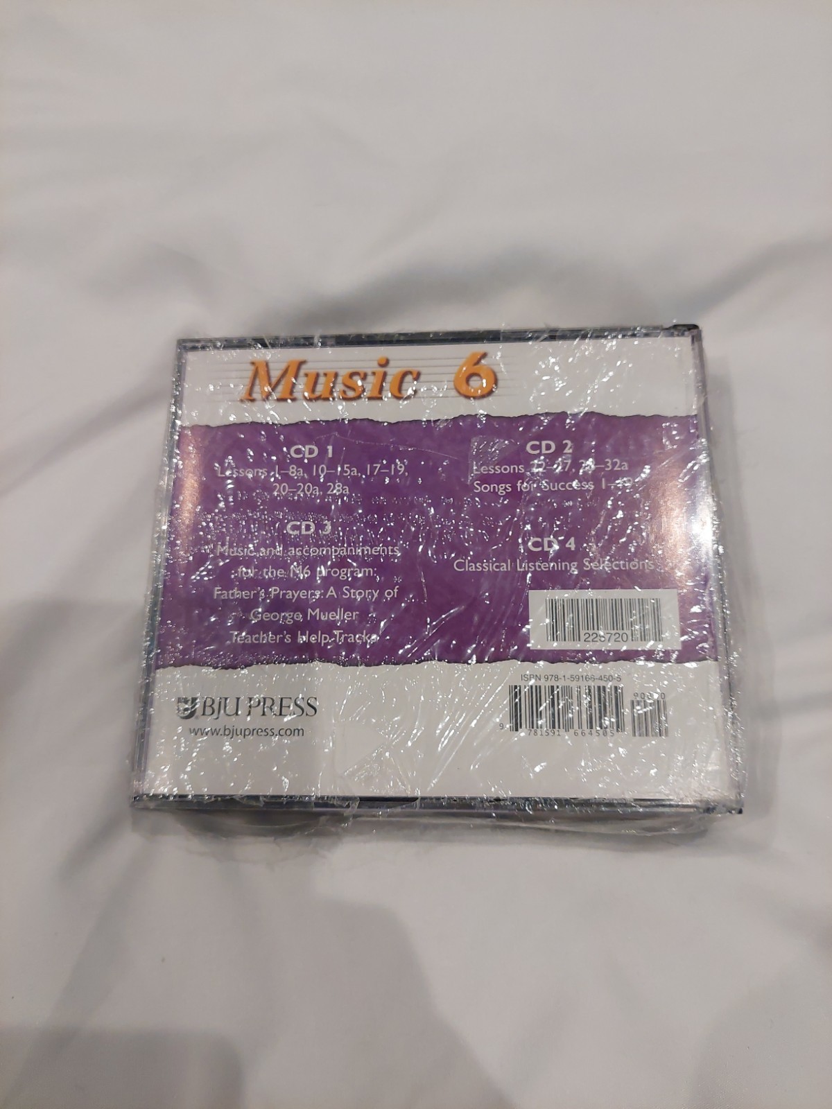 BJU Press Music 6 Four CDs 226720 Bob Jones Music 6 Compact Discs