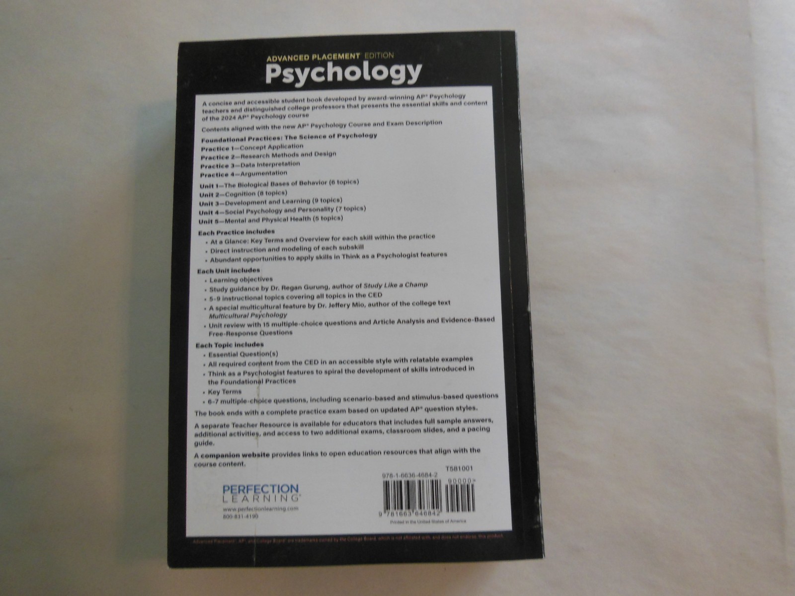 Advanced Placement Psychology, 3rd Edition (AMSCO PUBLICATION)