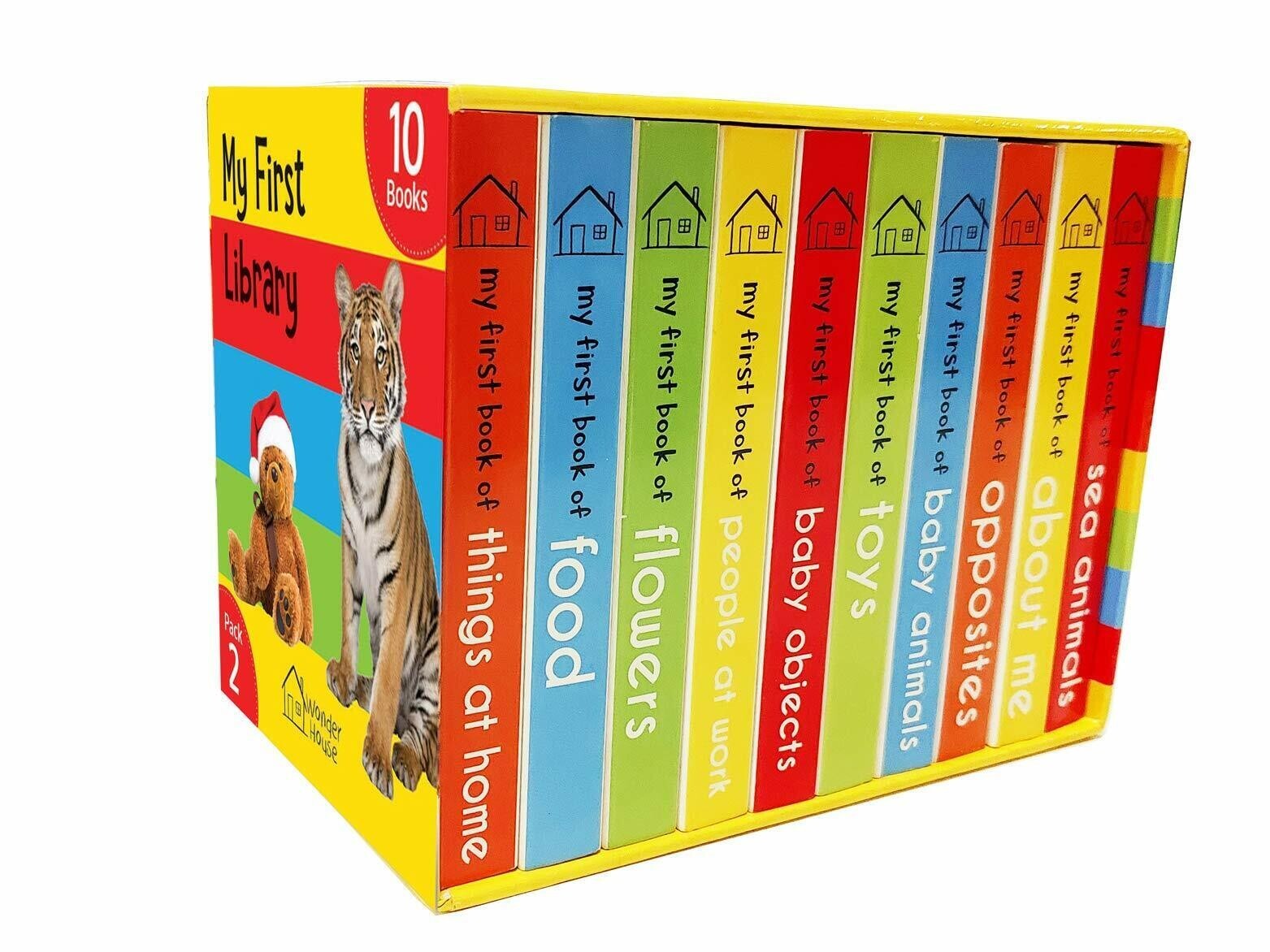 My First Library Pack 2: Boxset of 10 Board Books for Kids- 9789388810005