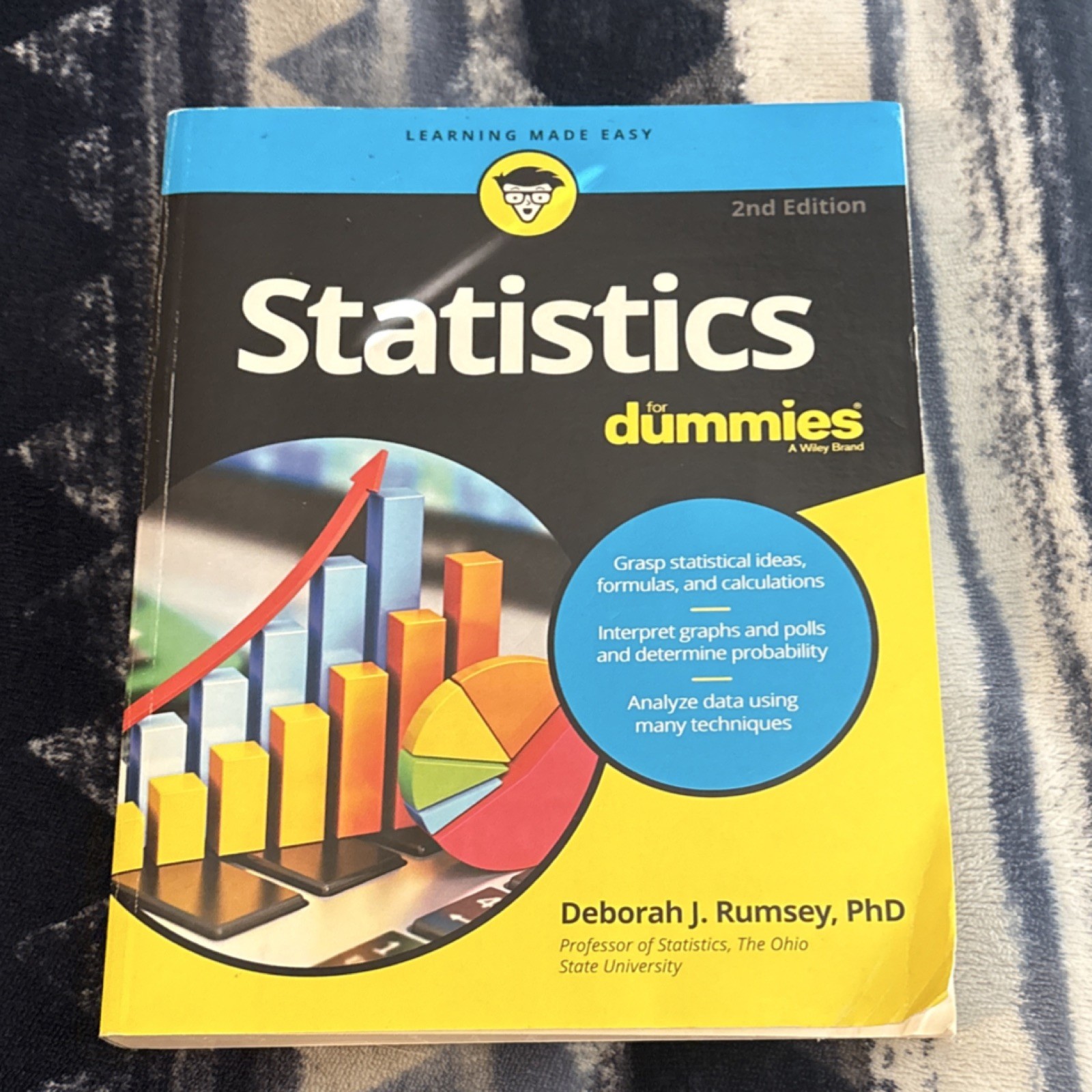 Statistics for Dummies Deborah J. Rumsey PhD Paperback Wiley Second Edition