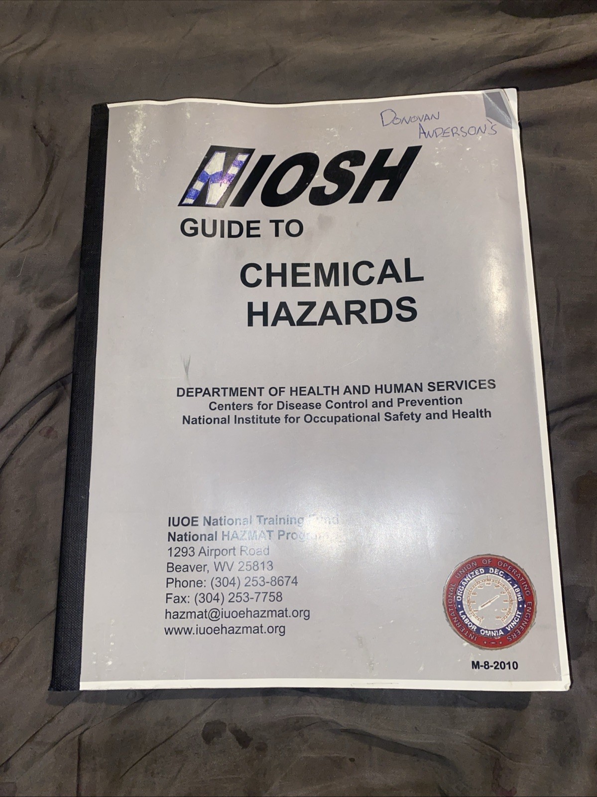 Niosh Full Complete Guide to Chemical Hazards – August 2007 Edition 3rd Print