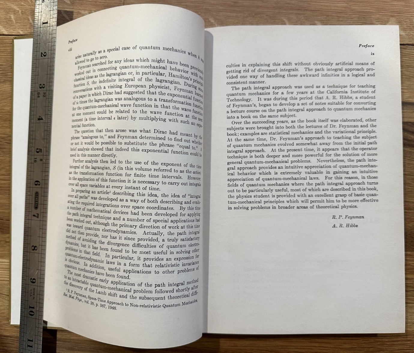 Quantum Mechanics and Path Integrals – Feynman & Hibbs 1st Edition 1965 HC