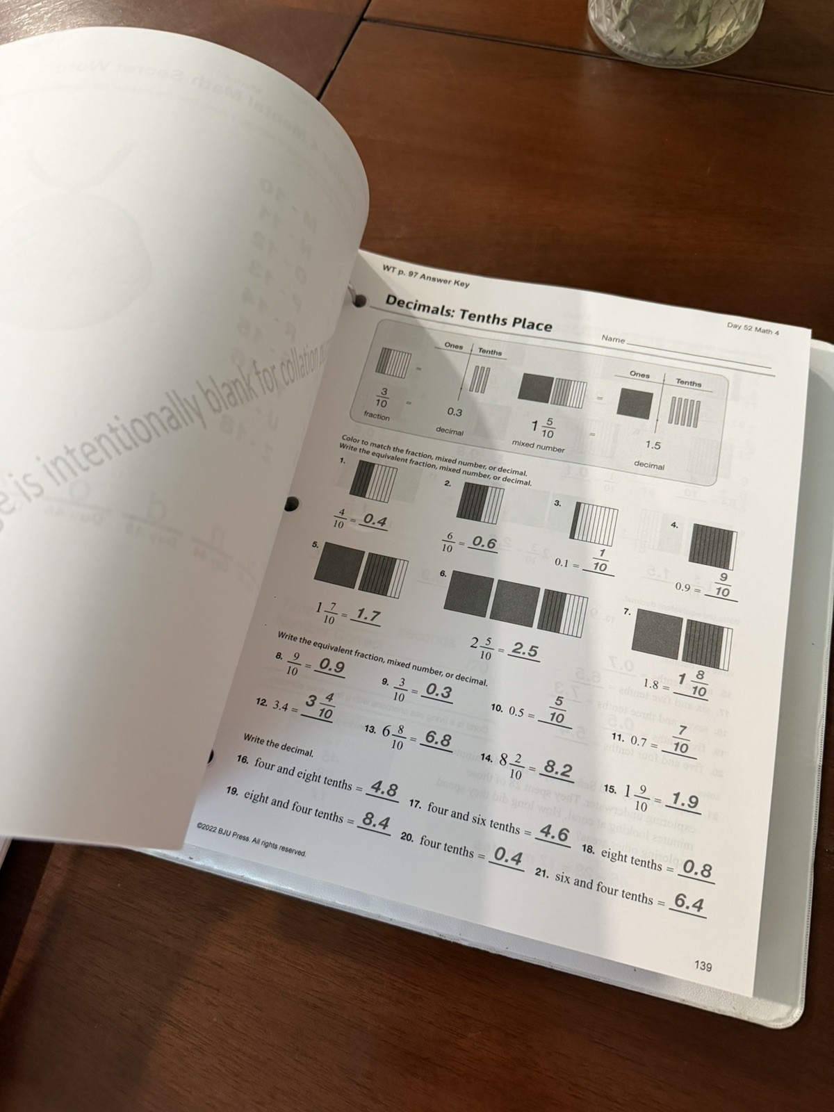 BJU Press Math 4 Parent Guide 4th Edition 446963 Fourth Edition Bob Jones Math 4