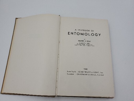 A Textbook of Entomology by Herbert H. Ross John Wiley & Sons, Inc. 1948 HB Book