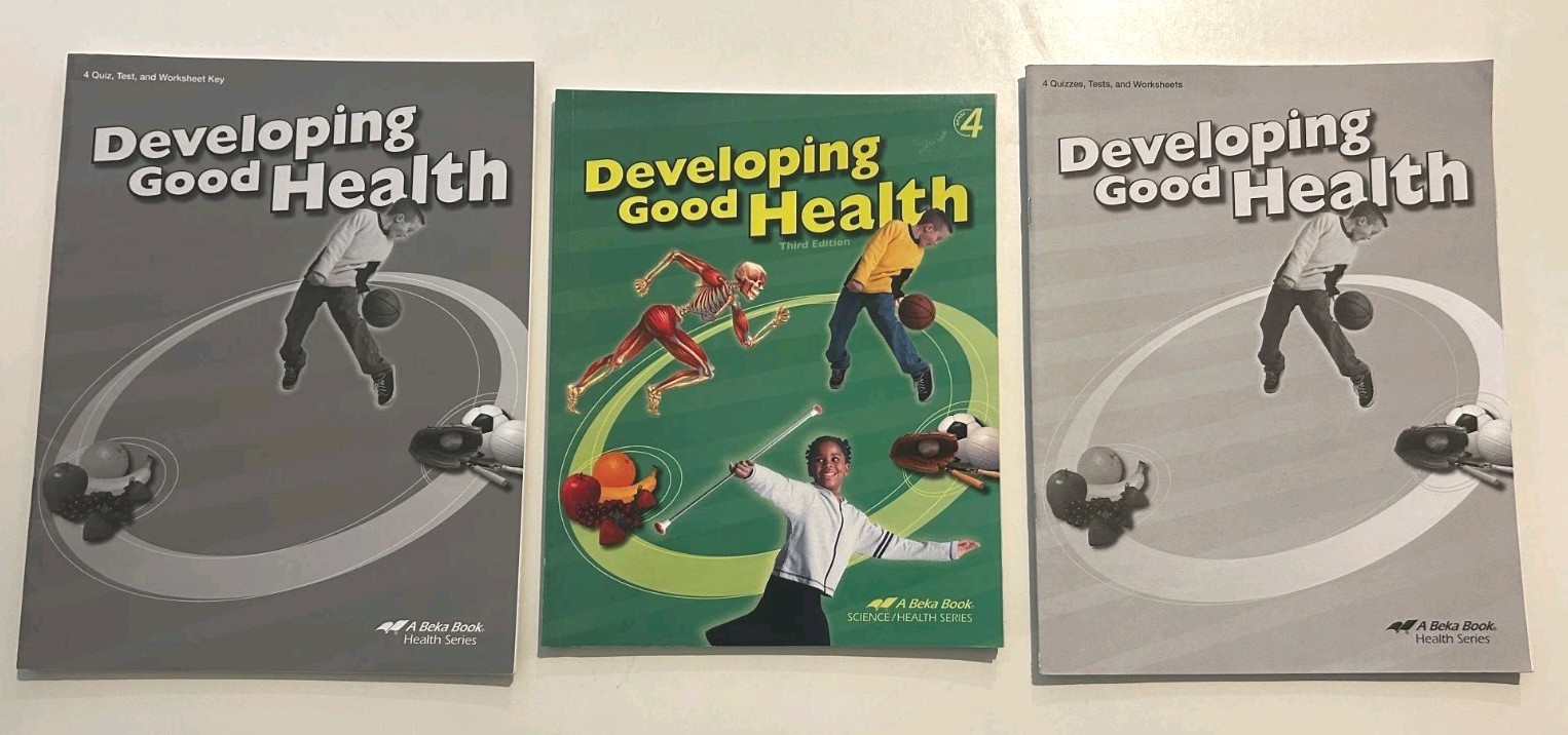 A Beka Developing Good Health Textbook Tests Key Homeschool Curriculum 3E Abeka