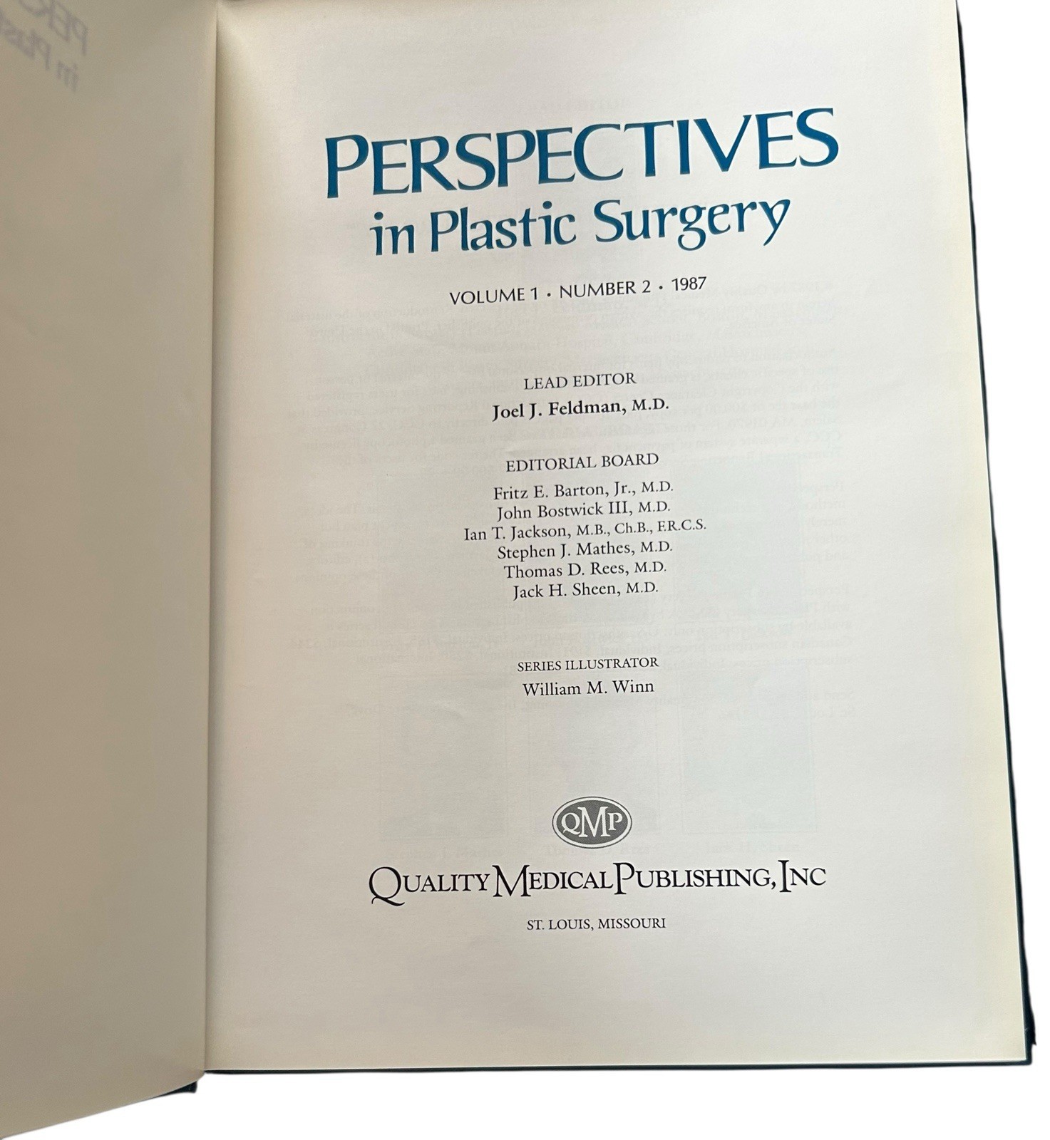 Perspectives In Plastic Surgery Number1 Volumes1-13 &15 Hardcover Book DrFeldman