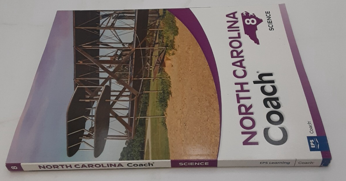North Carolina Coach Grade 8 Science 2025 Edition Unused 9781429327626