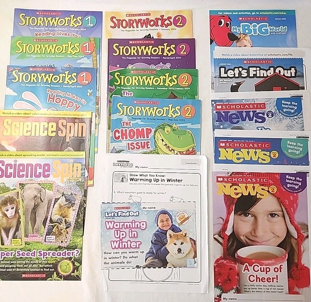 Scholastic News Storyworks Science Spin Homeschool grades K-2 Magazine Lot of 15