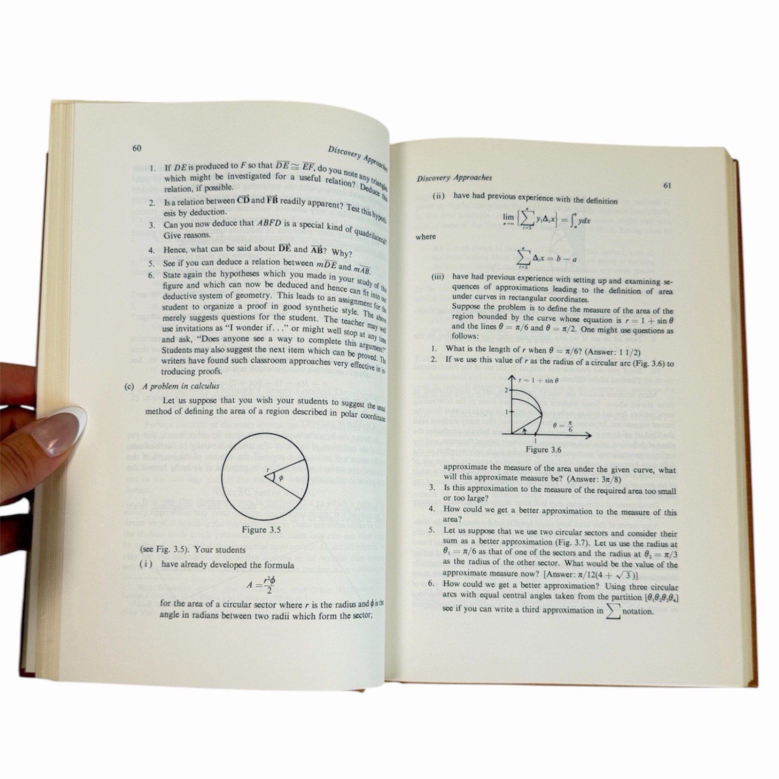 Teaching of Mathematics From Counting to Calculus Fawcett Cummins 1970 HC