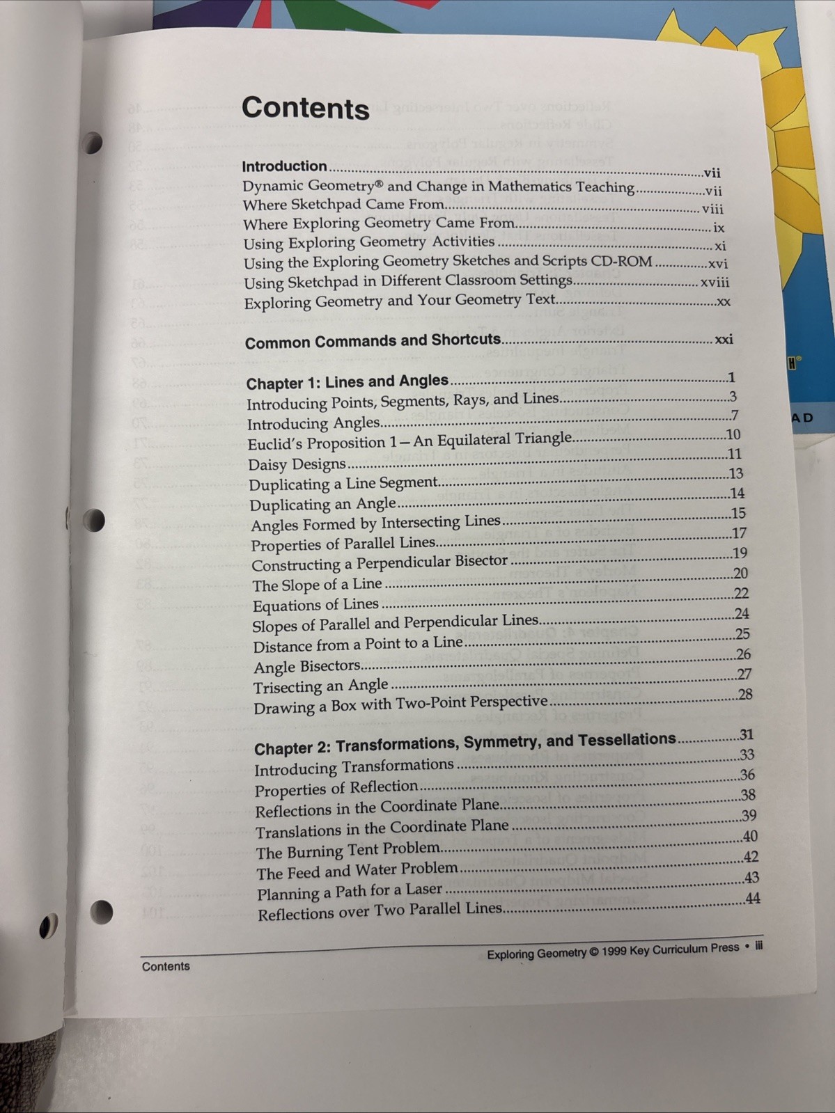 Key Curriculum Press “Exploring Geometry” And “Geometry Activities” Course Books