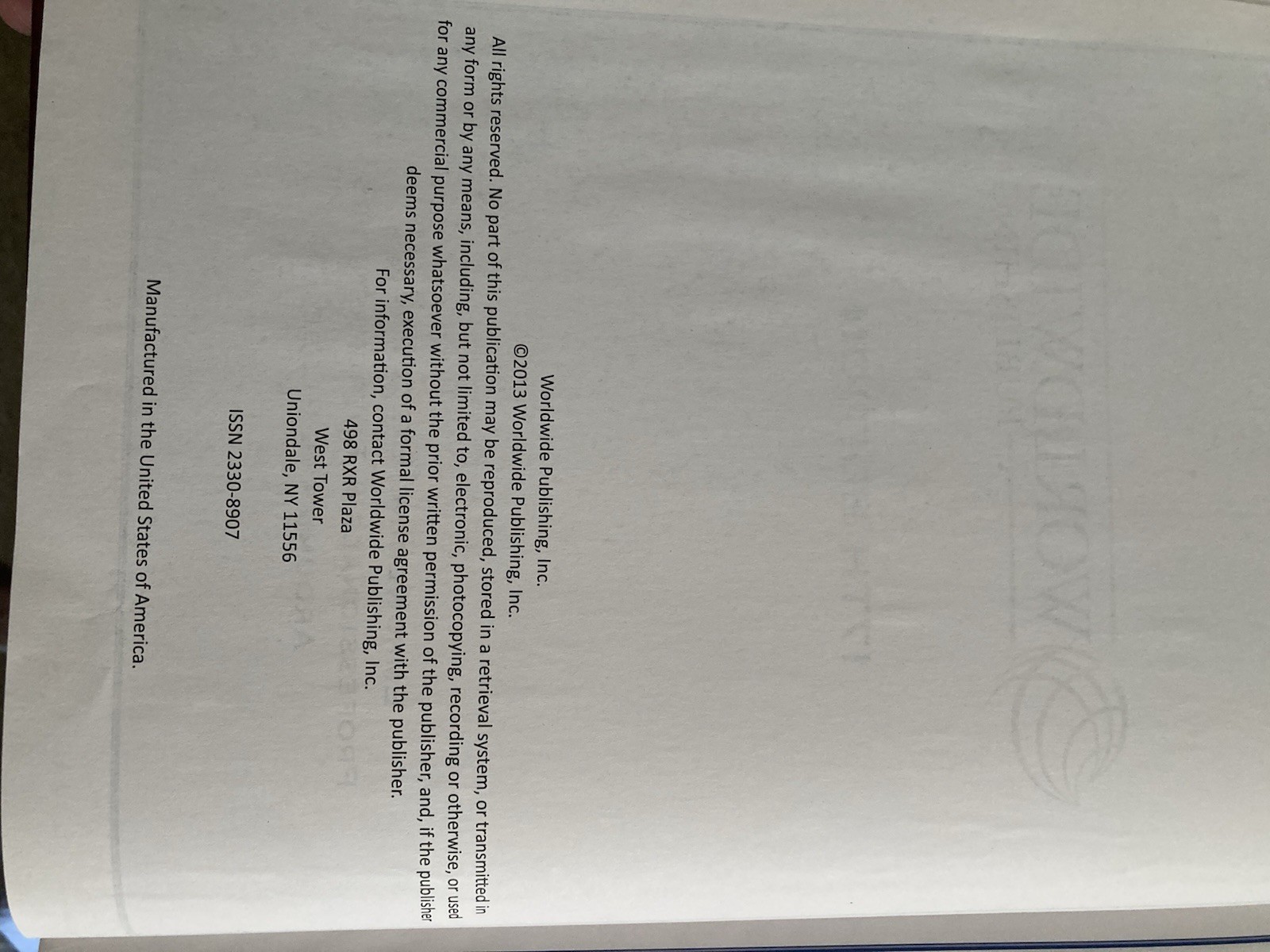 Worldwide Publishing 17th Edition Empowering Executives, Professinals. and …..