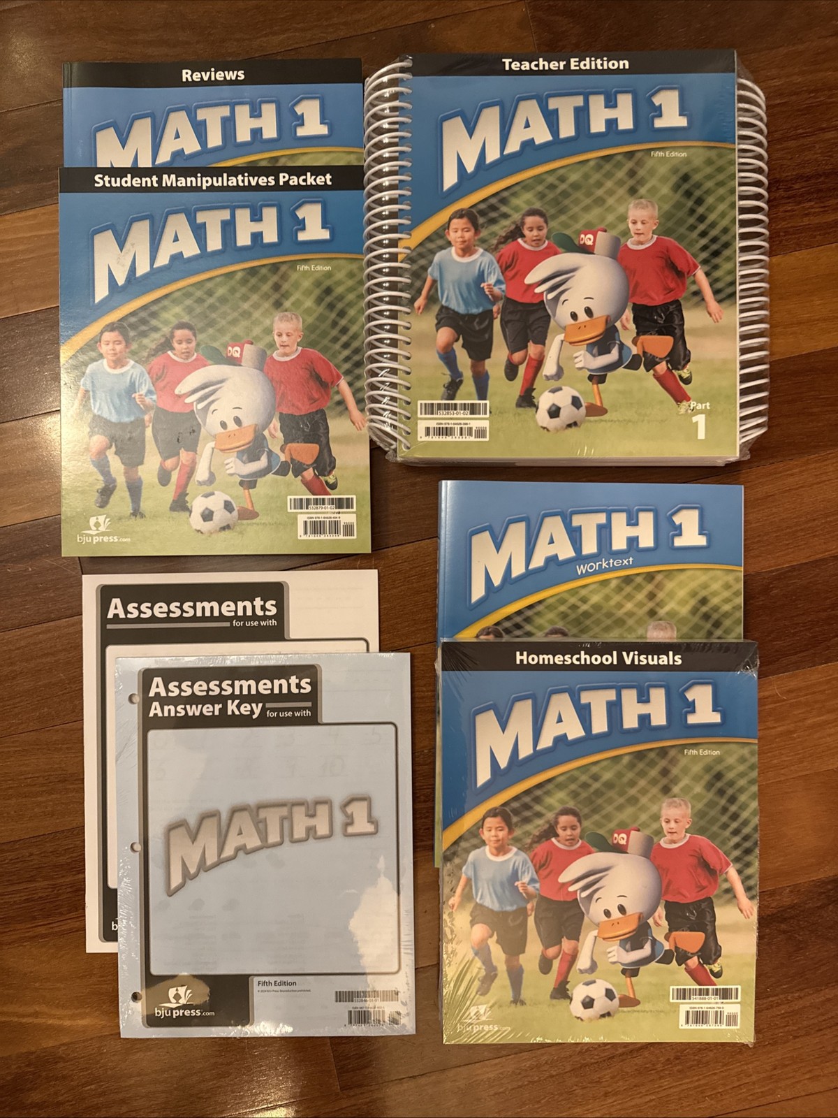 BJU Math 1 5th Edition Complete Subject Homeschool Kit- BRAND NEW IN BOX