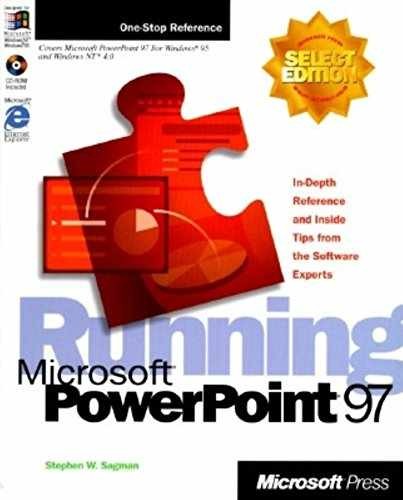 Running Microsoft PowerPoint 97 – Paperback, by Sagman Stephen W – Very Good