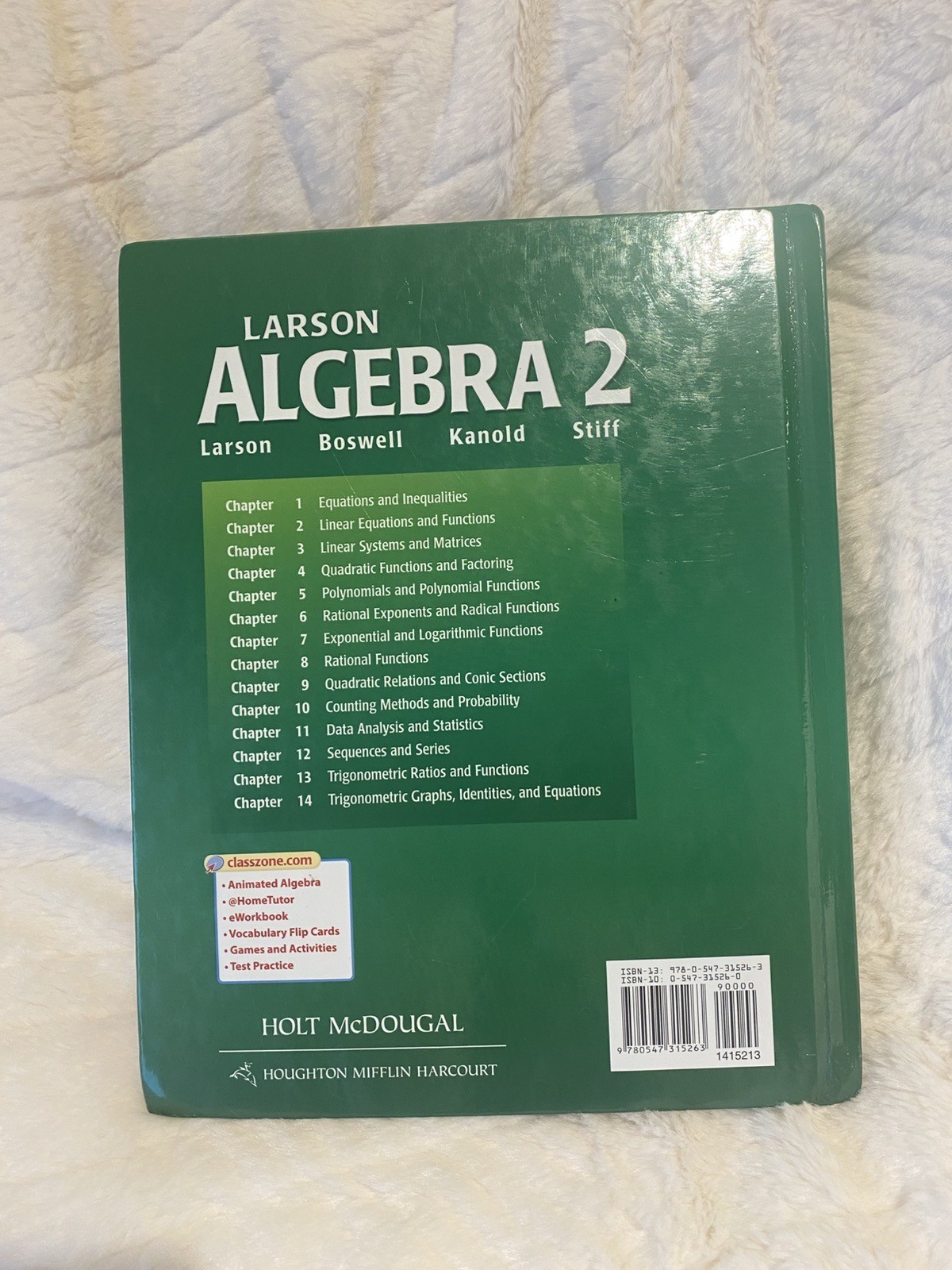 NICE condition! Algebra 2, Holt McDougal, Hardcover . Clean Pages!