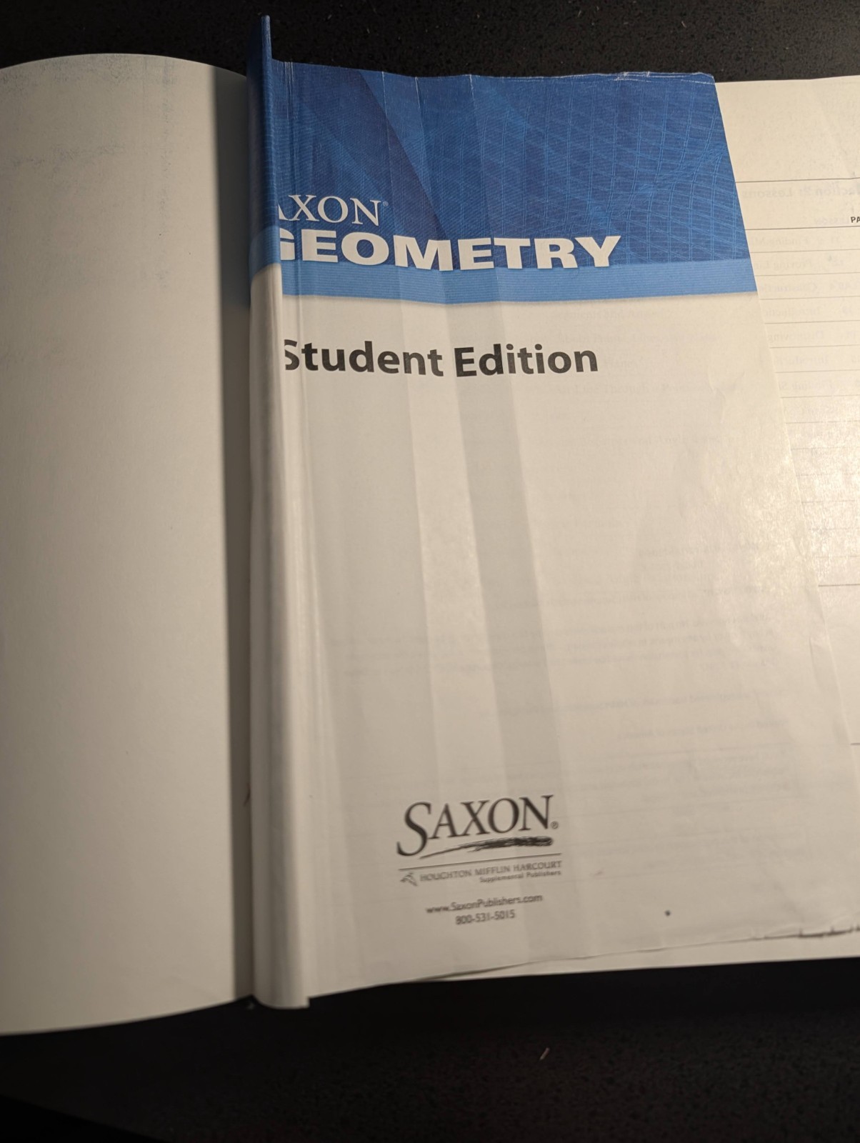 Saxon Geometry Textbook, Solutions, & Test Book Curriculum Set-ACCEPTABLE