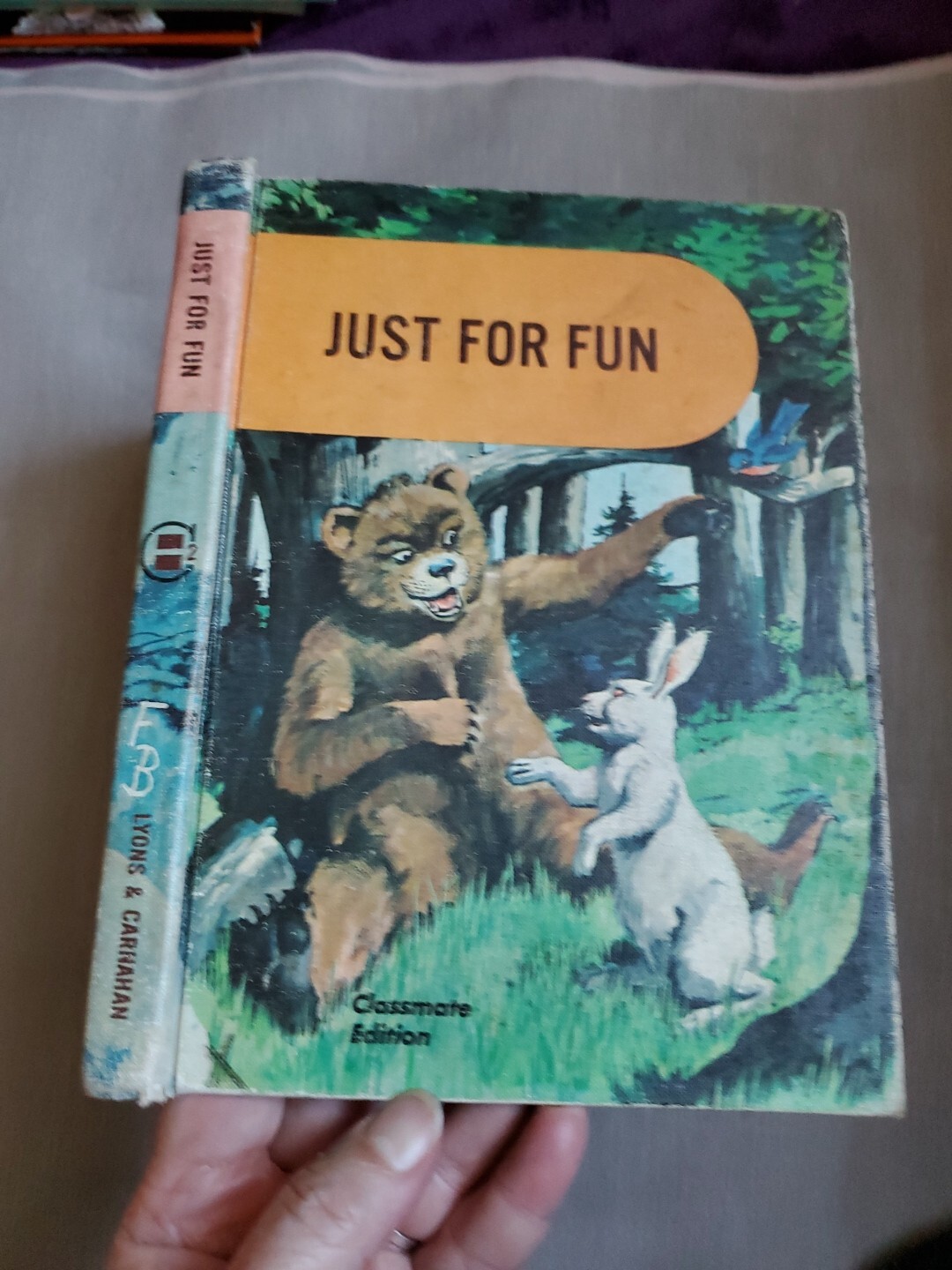 ‘Just for Fun’ School Developmental Reading Lyons/Carnahan (HC, 1962) Ex-Library
