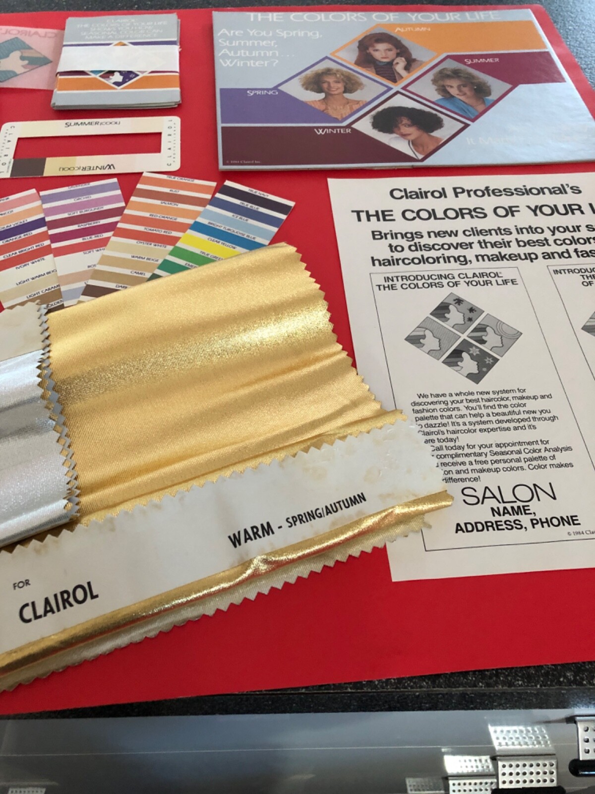 COLOR ANALYSIS – STARTER KIT – COOL/WARM – FOUR SEASONS CONCEPT-INC.PALETTES,BK