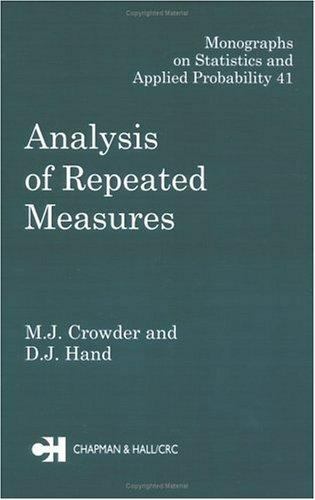Chapman and Hall/Crc Monographs on Statistics and Applied Probability Ser.: …