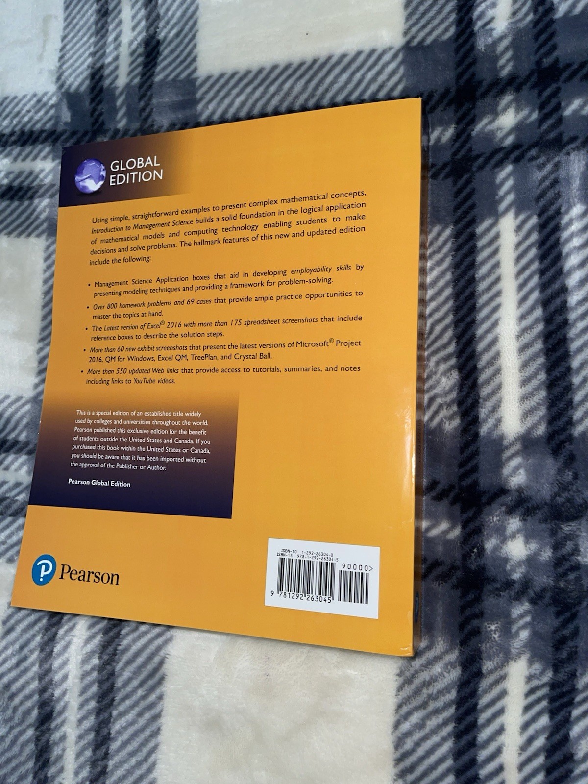 New Perfect MintCondition Introduction to Management Science 13th Global Edition