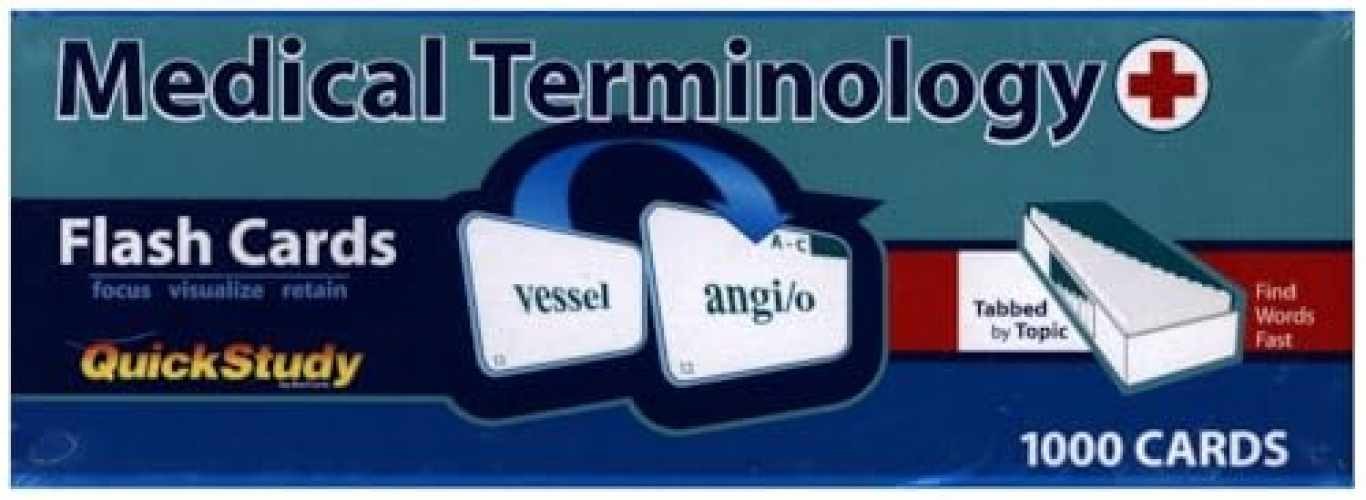 Medical Terminology Flash Cards (1000 – Cards, by Linton Corinne – Very Good