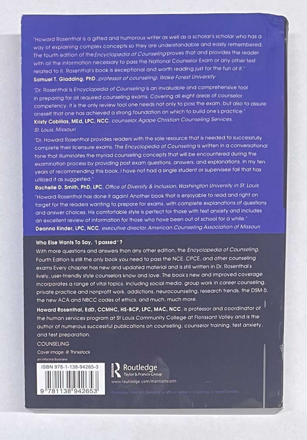 Encyclopedia of Counseling : Master Review and Tutorial for the National PB-New!