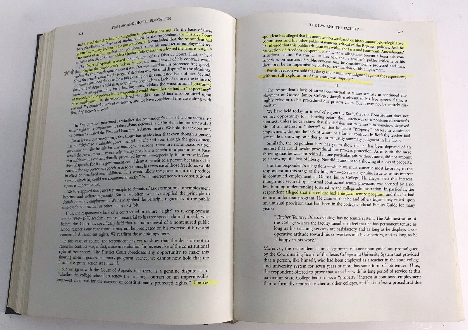 THE LAW AND HIGHER EDUCATION Michael Olivas 1989 Carolina Academic Press