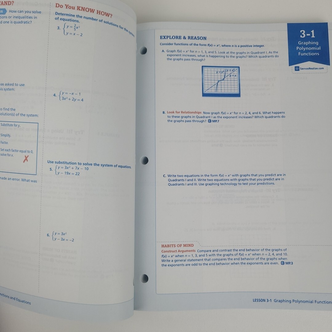 Savvas enVision Algebra 2 Common Core 2024 Student Edition & Companion Workbook