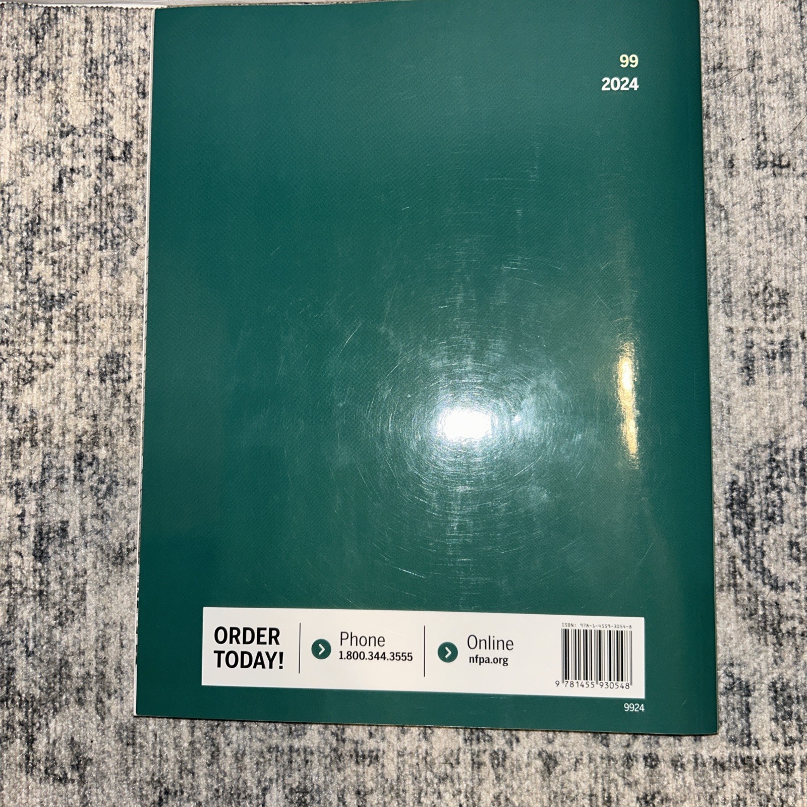 NFPA 99 Health Care Facilities Code 2024 – NFPA Brand Teal/Green Large Paperback