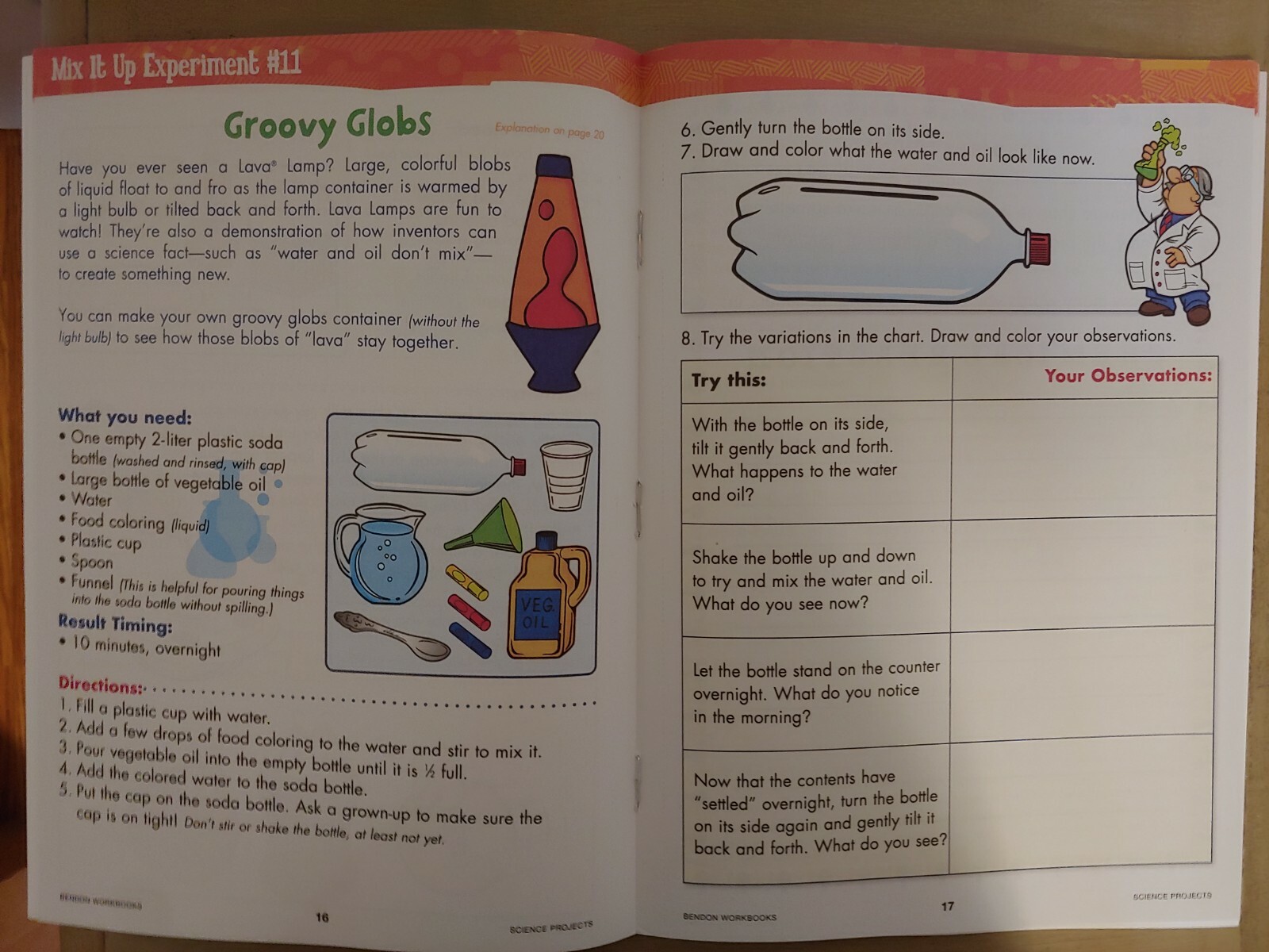 School Supplies: “Science Projects Discovery Workbook” Grades: 2-3/32 Pages NEW
