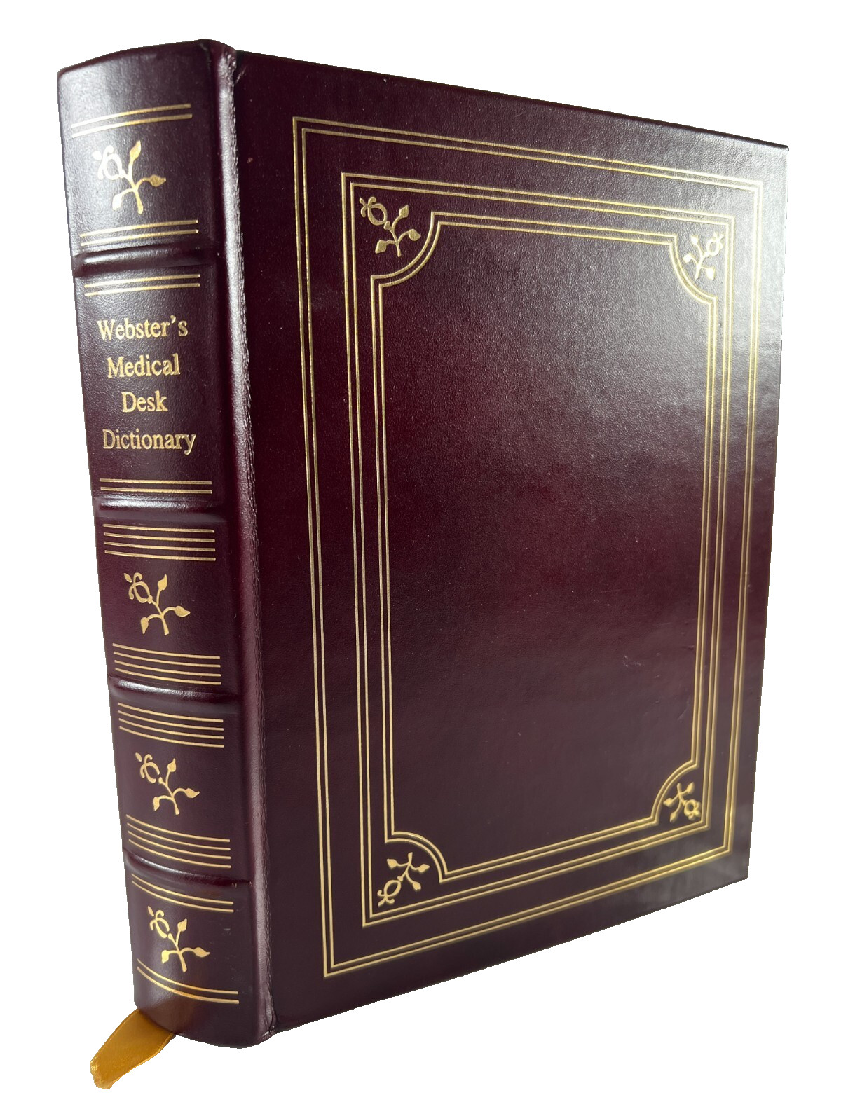 Webster’s Medical Desk Dictionary 1986 Decorative Leatherbound Merriam Webster