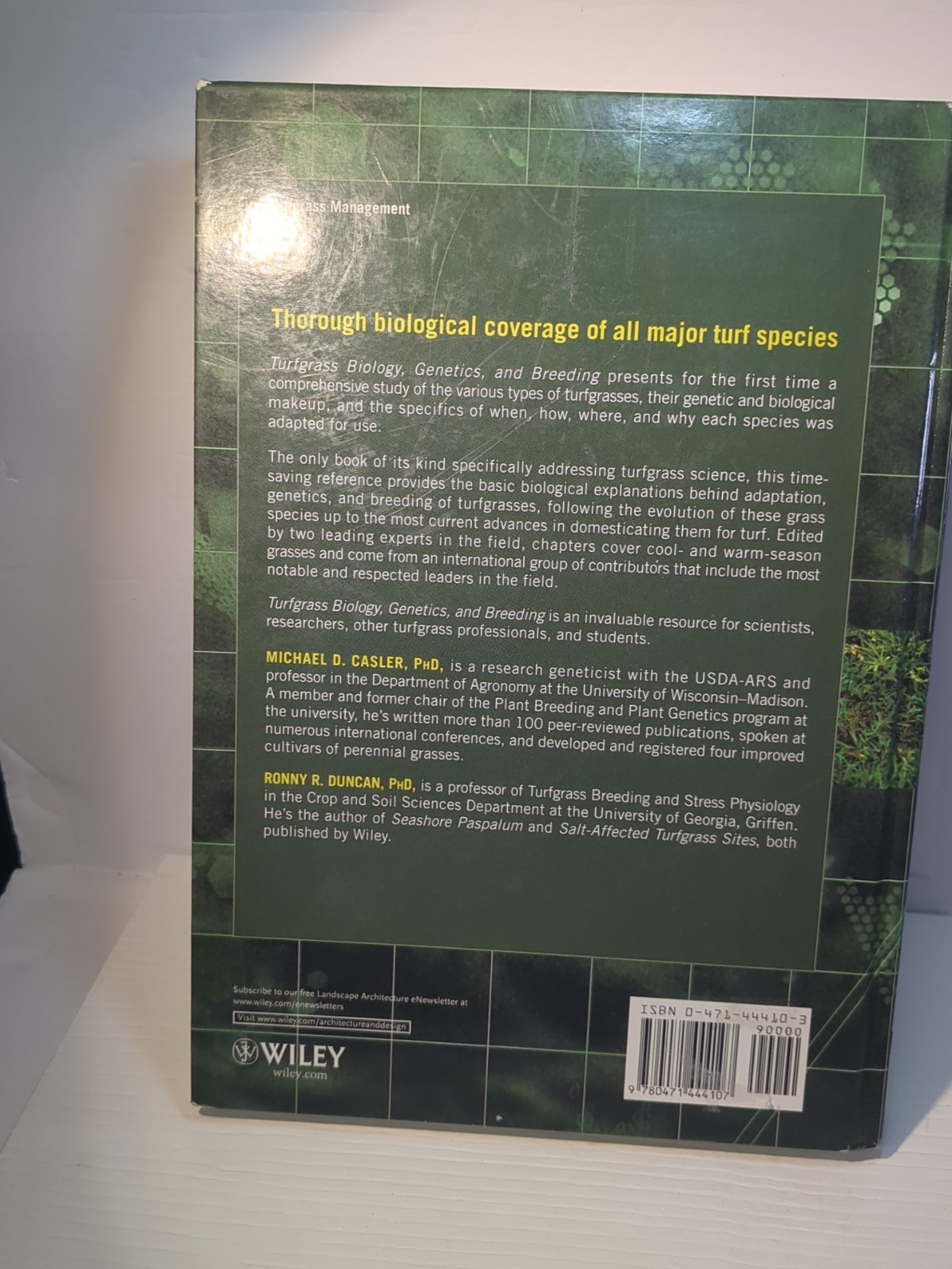 Turfgrass Biology, Genetics and Breeding Casler Hardback John Wiley & Sons