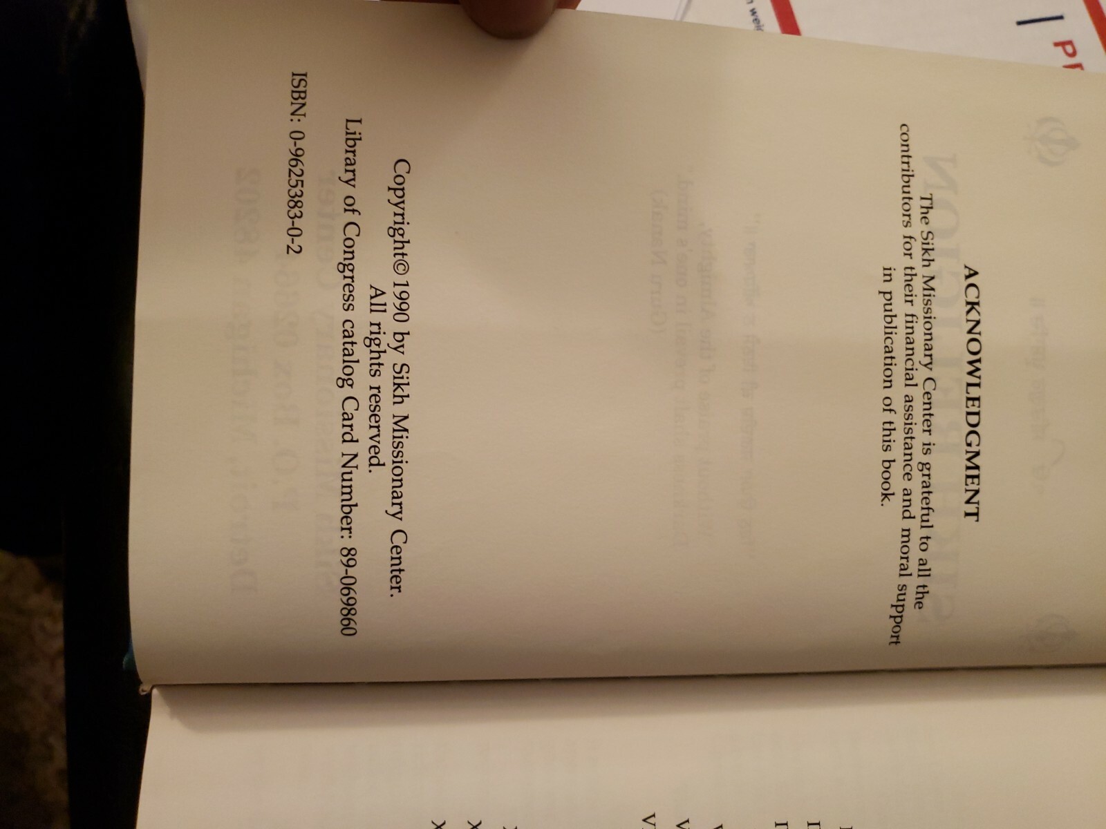 Sikh Religion Missionary Center Detroit,MI Hardcover book RARE 1990