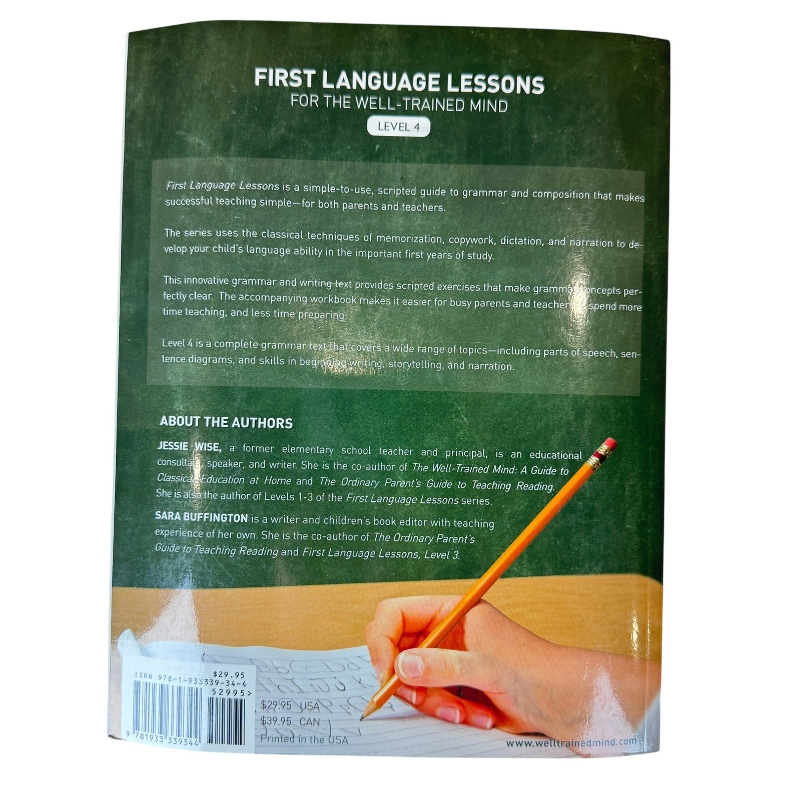 First Language Lessons for the Well-Trained Mind Level 4 Wise Buffington Grammar