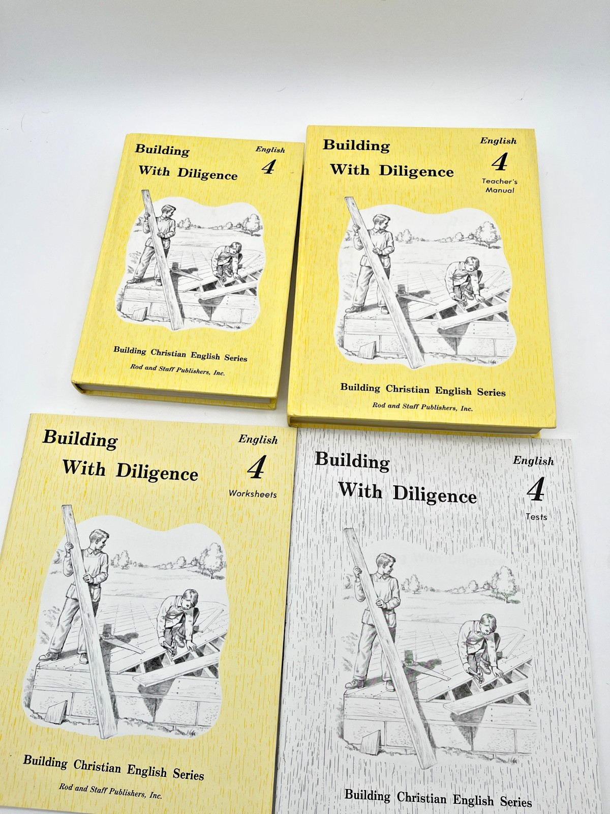 Rod & Staff English 4 Set Building With Diligence Complete Homeschool