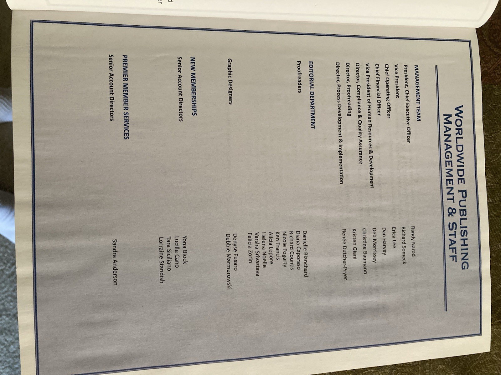 Worldwide Publishing 17th Edition Empowering Executives, Professinals. and …..