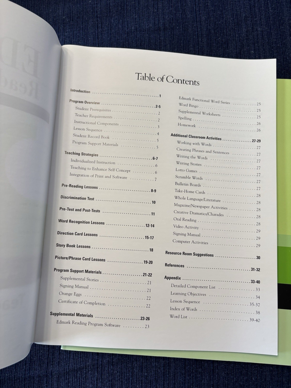Edmark Reading Program Level 1 First Edition Full Curriculum Kit Nearly Complete
