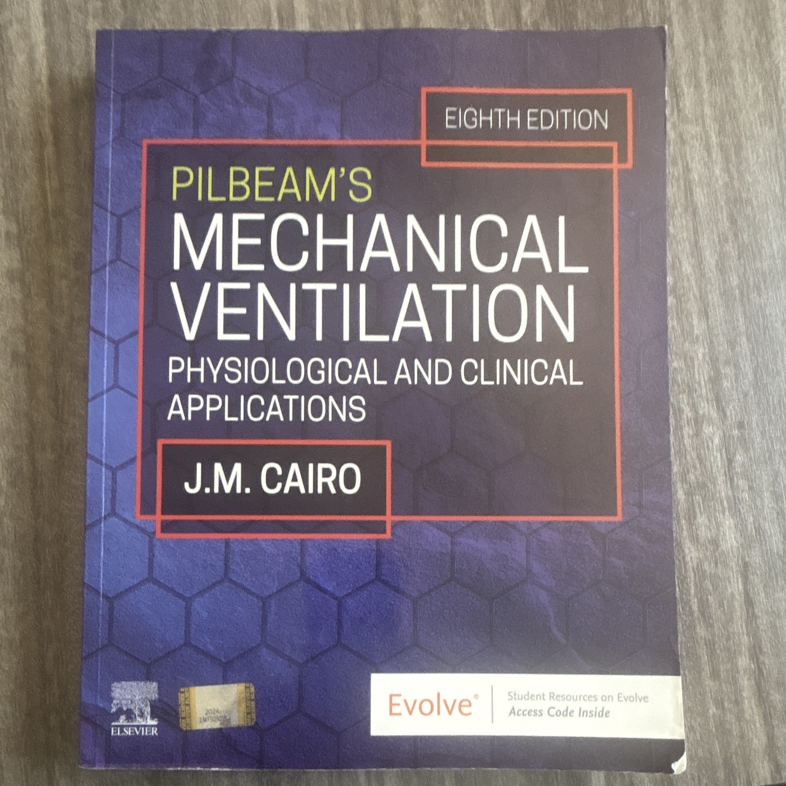 Elsevier Pilbeam’s Mechanical Ventilation 8th Ed Paperback 2024 J.M. Cairo