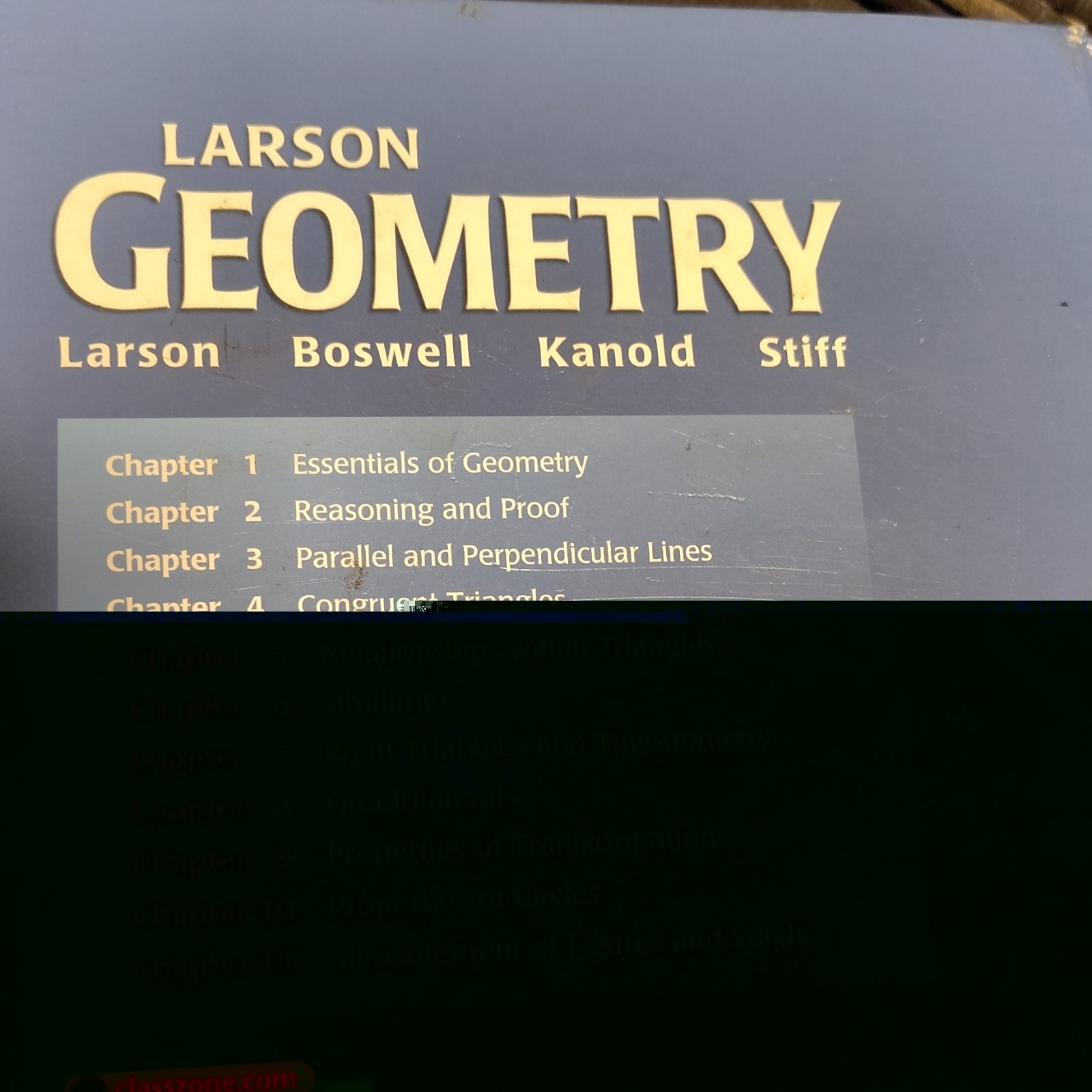 Holt McDougal Larson Geometry Common Core Edition 2012 Hardcover Textbook – Used