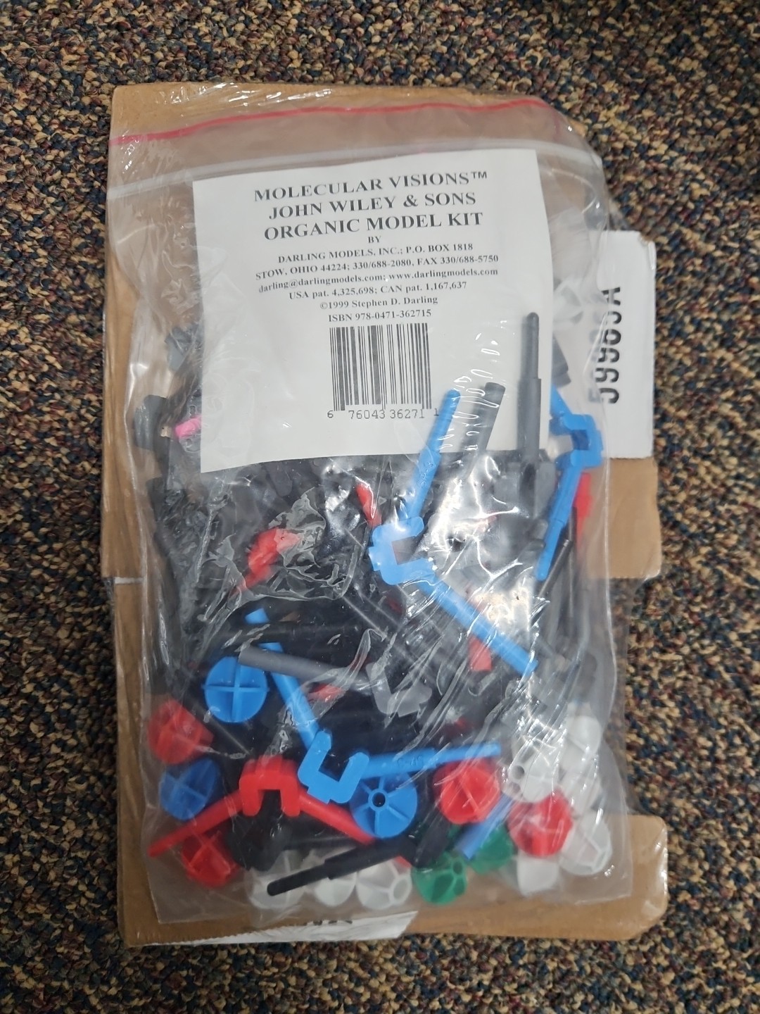 New Molecular Visions Flexible Model Kit Darling Organic Chemistry John Wiley