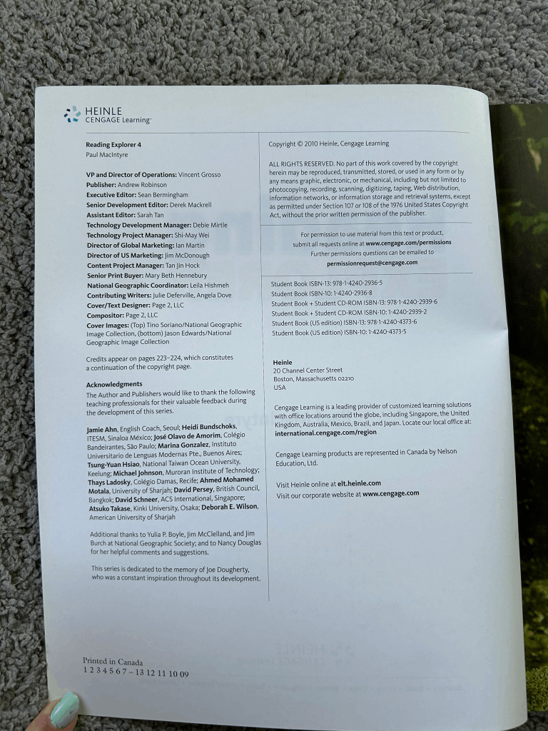 Reading Explorer 4 Heinle Cengage Learning by Paul Maclntyre