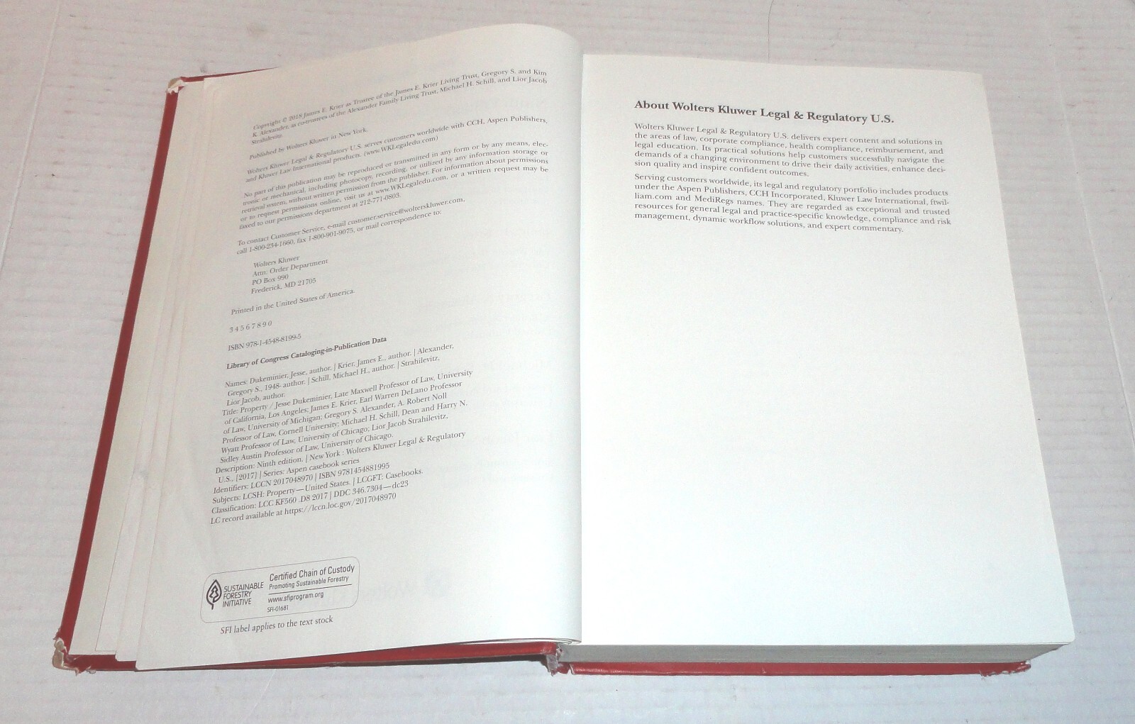 Property Aspen Casebook Series 9th Edition Hardcover Textbook PLEASE READ