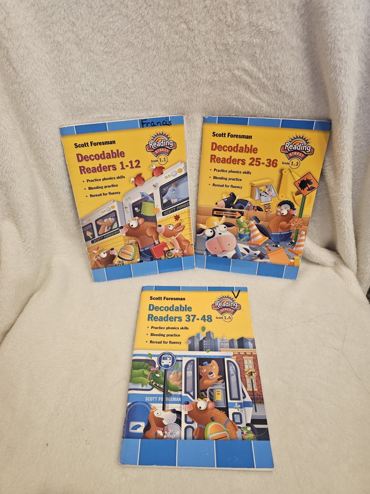 Lot 3 Reading Decodable Practice Readers Grade 1.1, 1.3, 1.4 by Scott Foresman