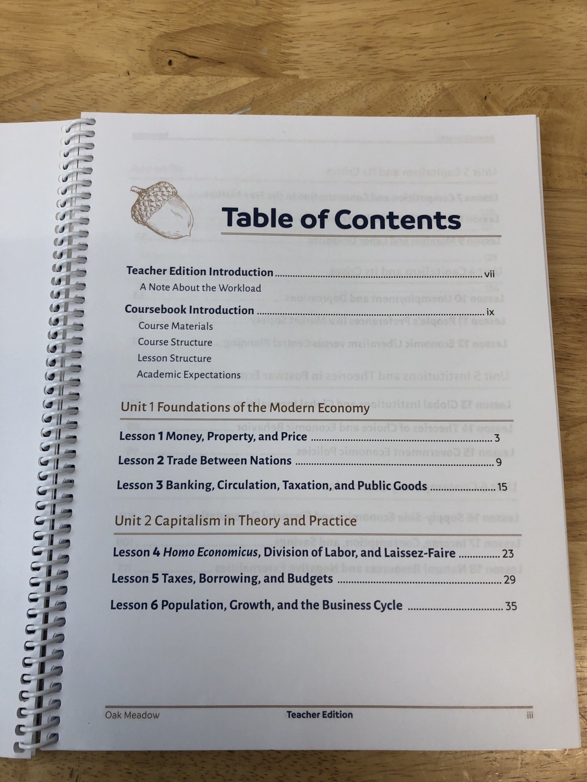Oak Meadow High School Economics Teacher Edition + The Economics Book Textbook
