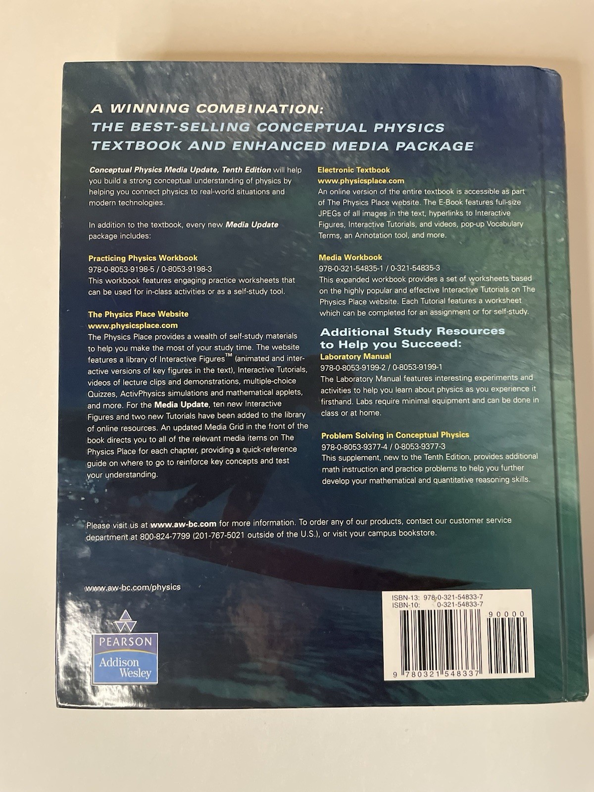Conceptual Physics Textbook by Paul G. Hewitt (2009, 10th Edition) USED