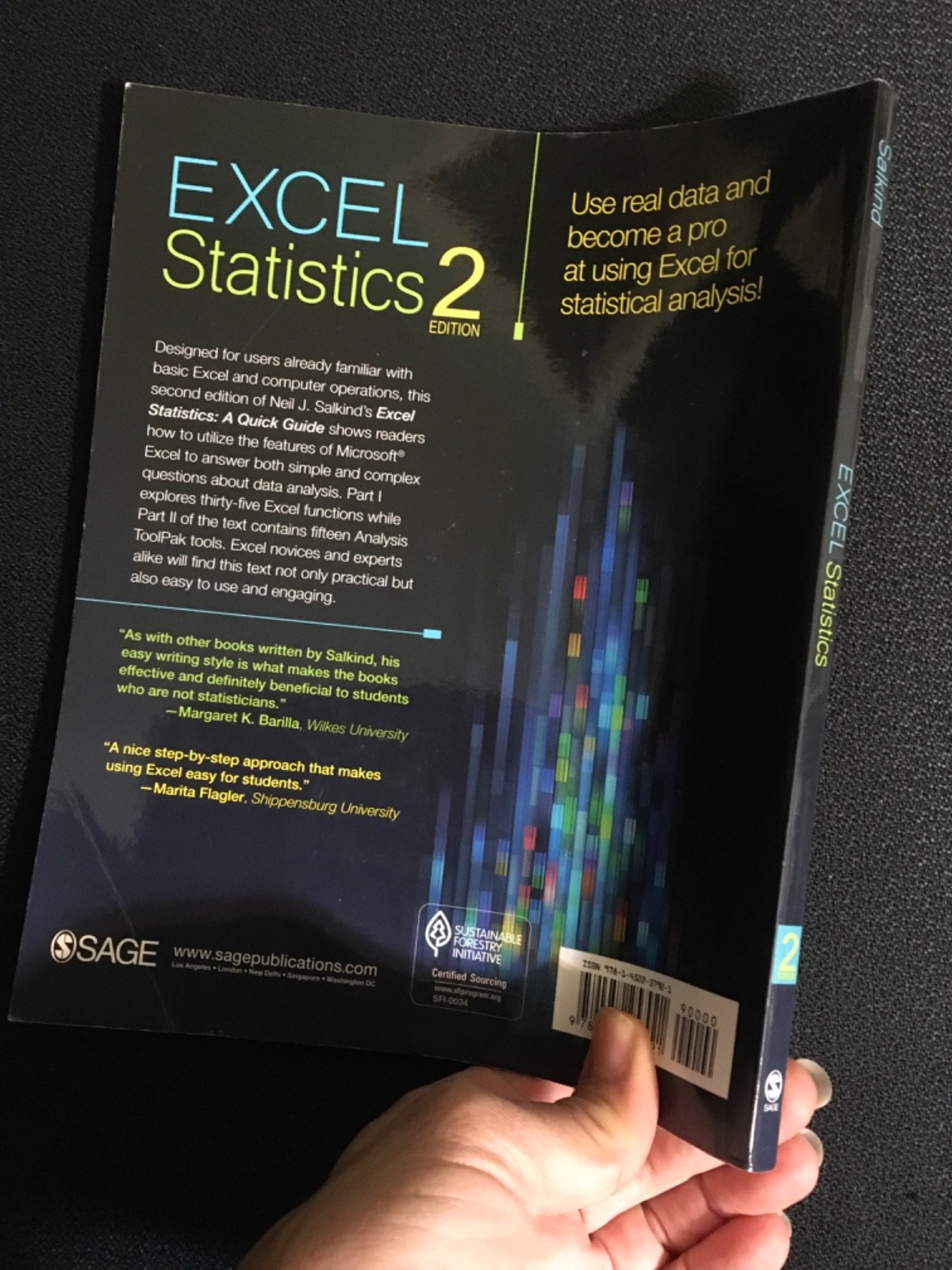 EXCEL STATISTICS a Quick Guide by Neil J. Salkind 2013 2nd Edition UNUSED Clean