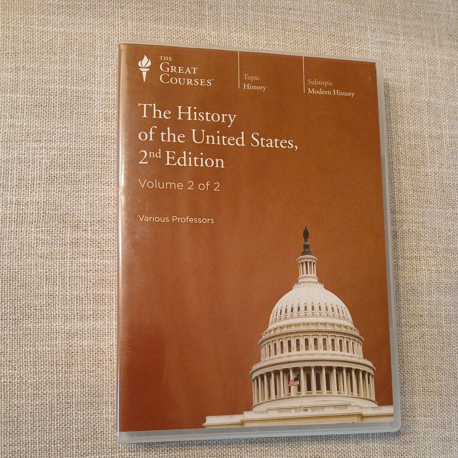 GREAT COURSES HISTORY OF THE UNITED STATES 2ND EDITION & WESTERN CIVILIZATION