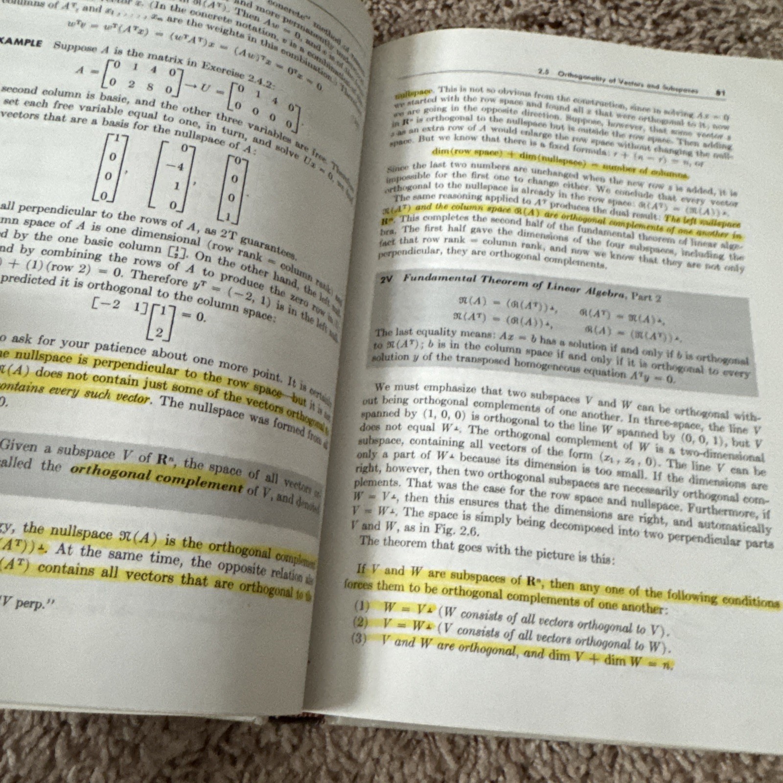LINEAR ALGEBRA AND ITS APPLICATIONS By Gilbert Strang – Hardcover