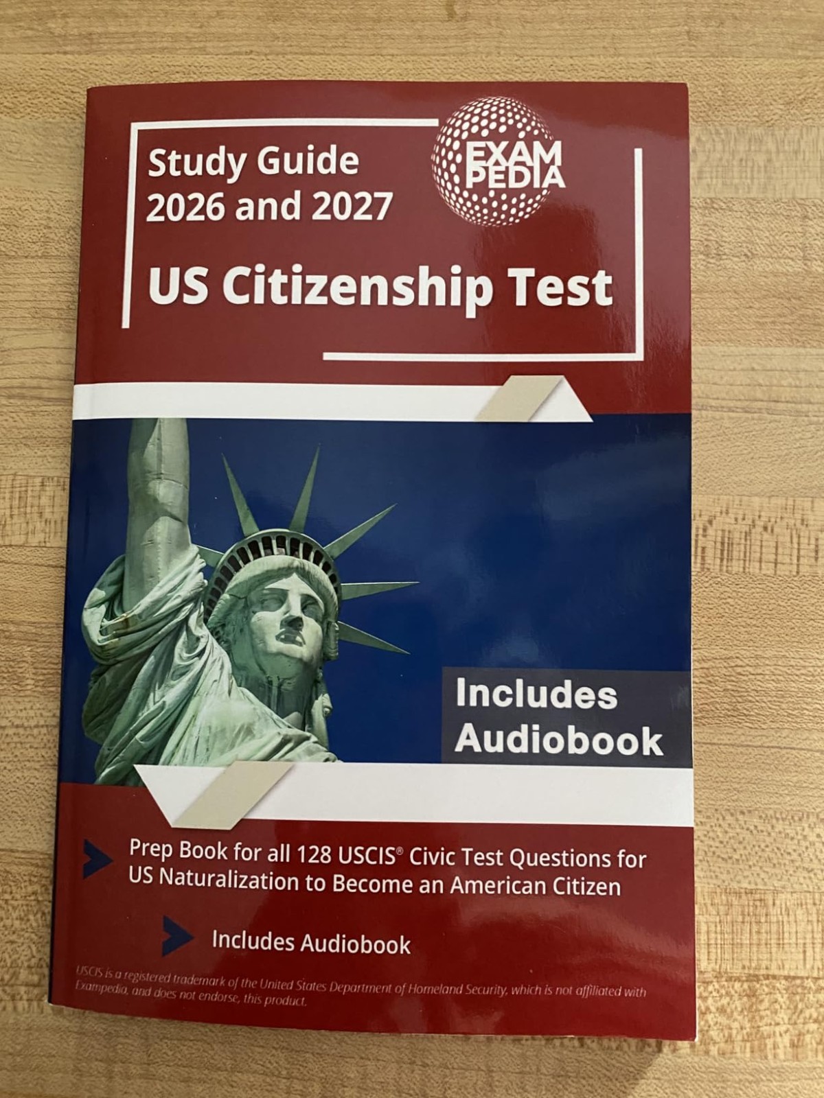 US Citizenship Test Study Guide 2026 2027 USCIS 128 Questions Prep Book Audio US